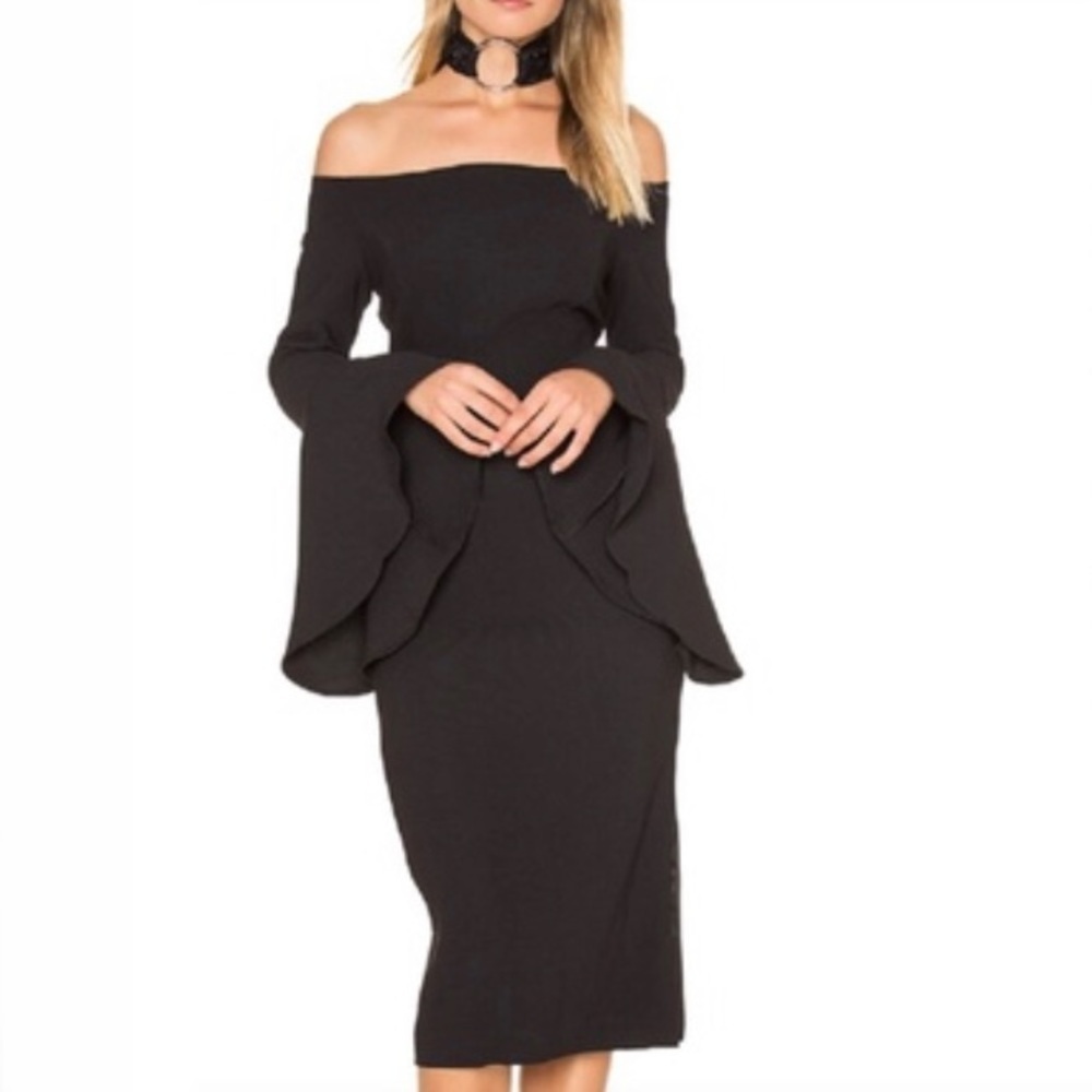 NWT Bardot Solange‎ Dress in Black Size 8